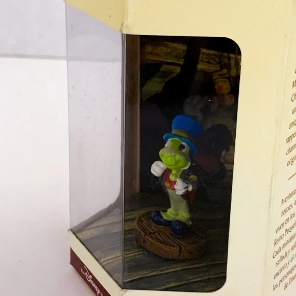 NIB Disney Tiny Kingdom Jiminy Cricket Figurine in Box Vintage